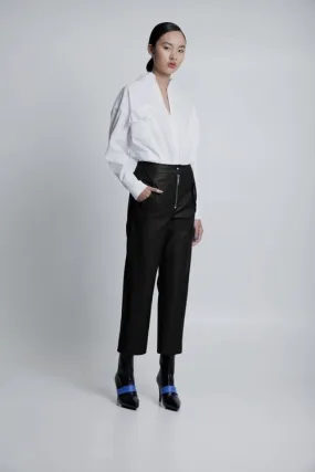 70% OFF Vegan leather pants black