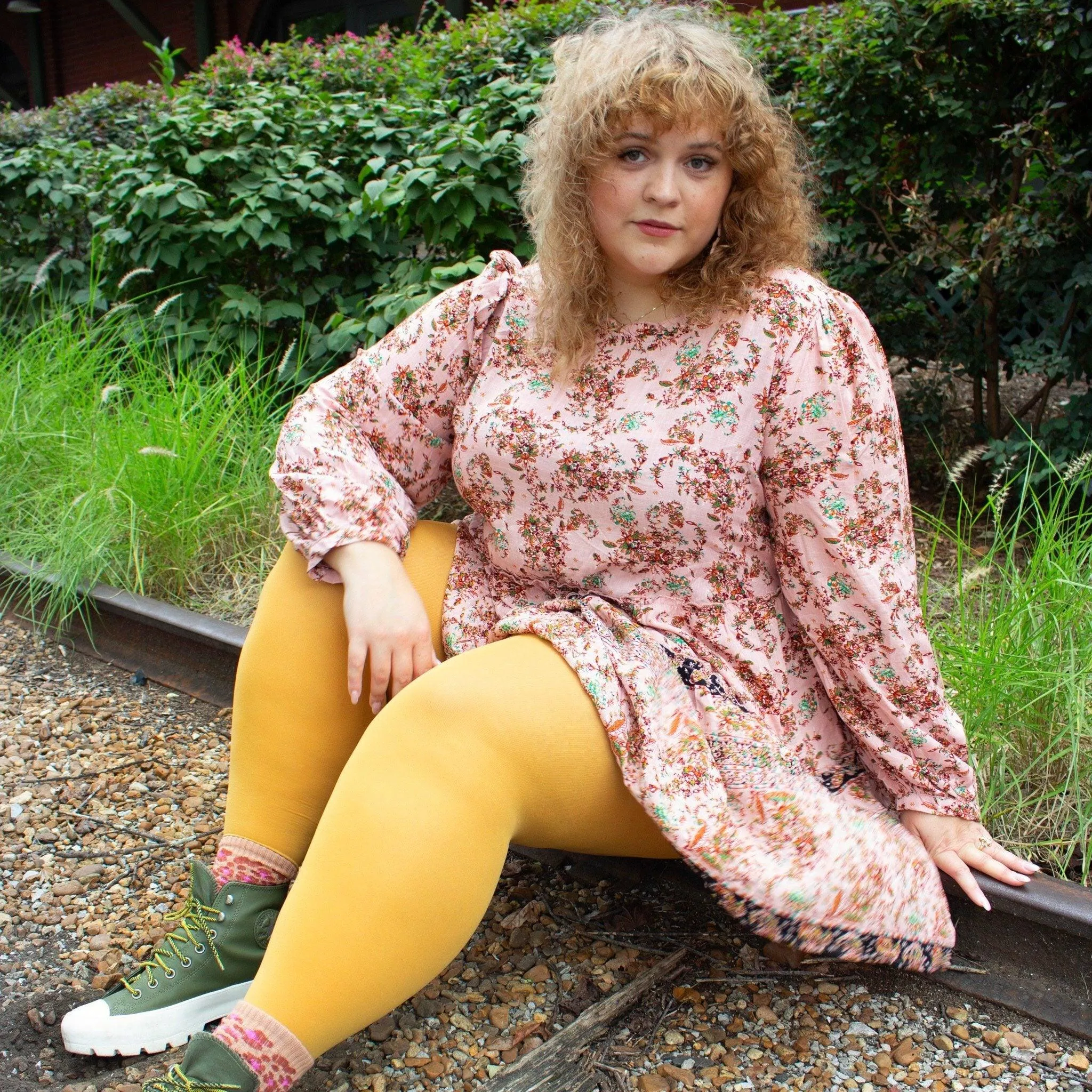 80 Denier Strumpfhosen - Colonel Mustard