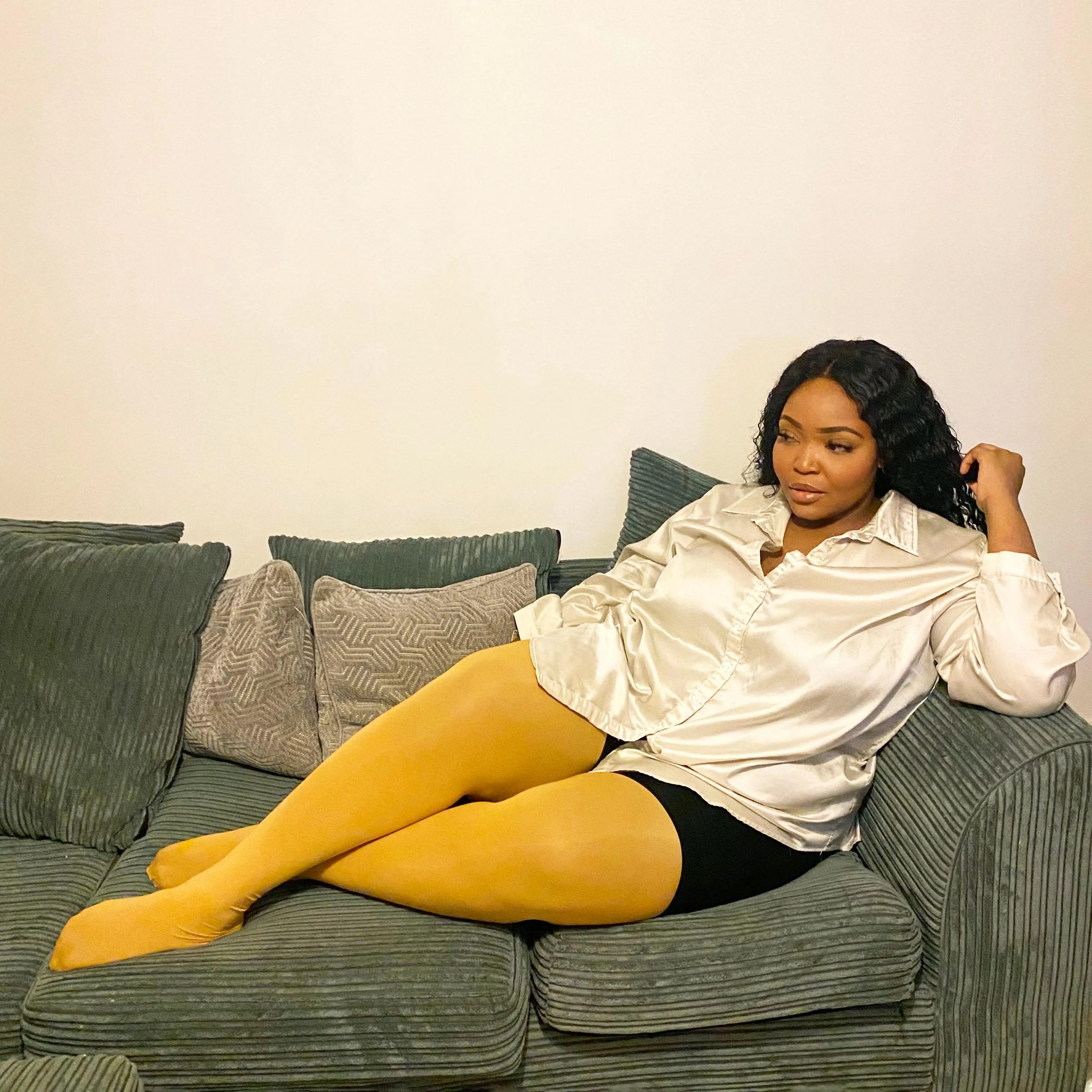 80 Denier Strumpfhosen - Colonel Mustard