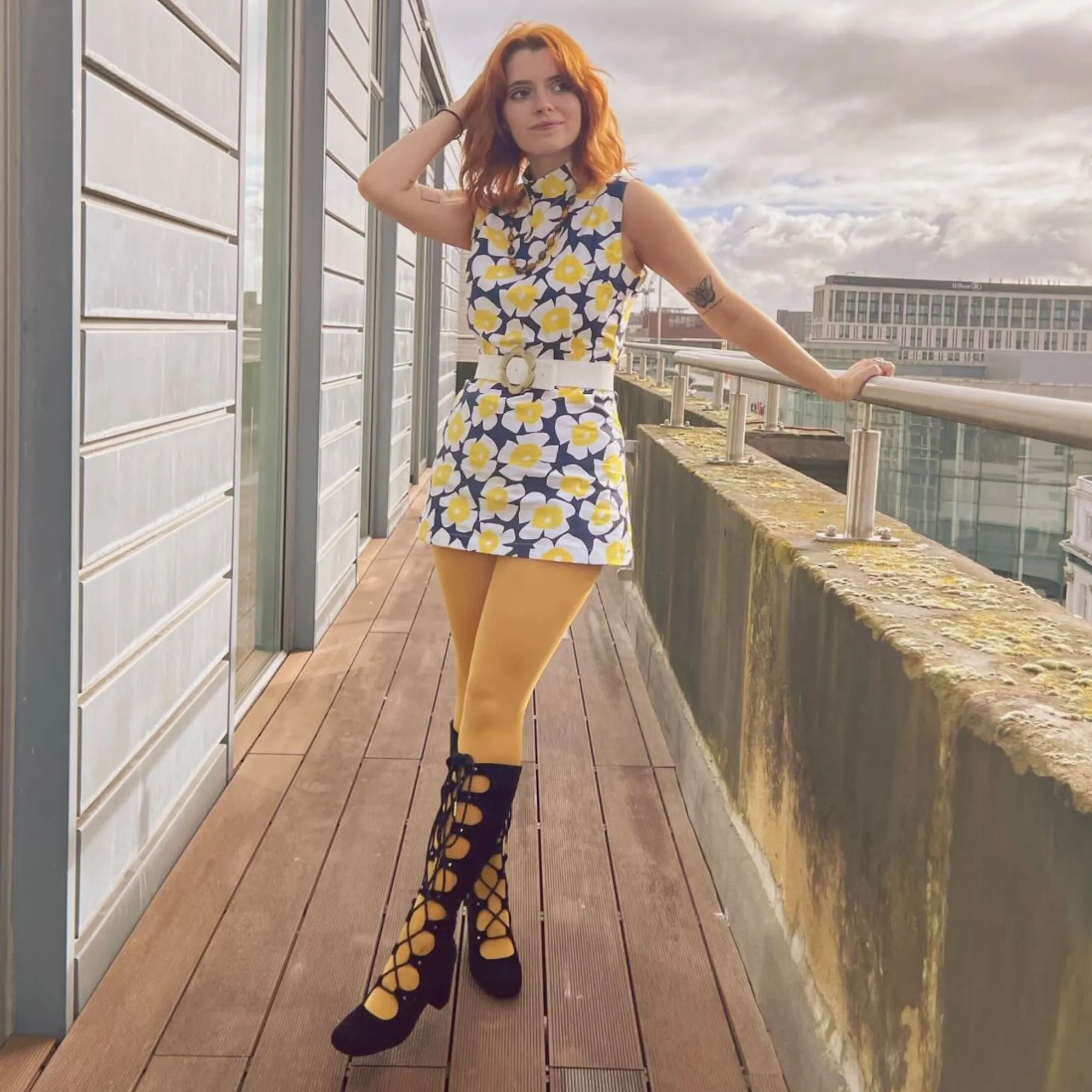 80 Denier Strumpfhosen - Colonel Mustard