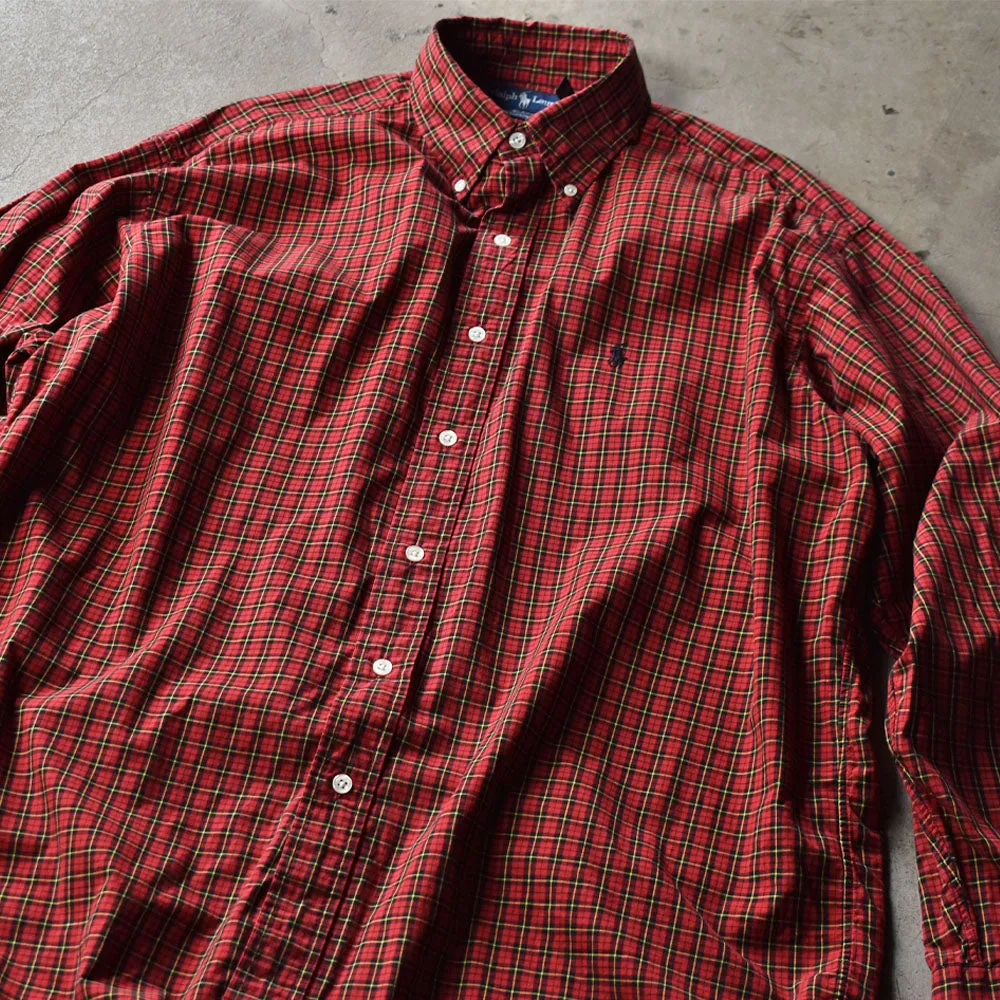90's　Ralph Lauren/ラルフ ローレン “BLAKE” タータンチェック ボタンダウンシャツ　230613