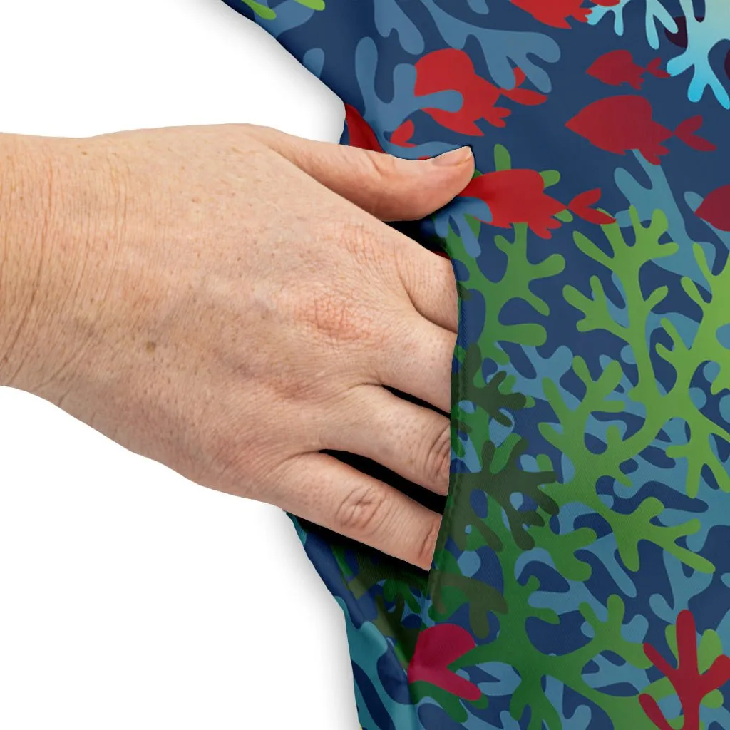 A Christmas Coral Pattern Dress