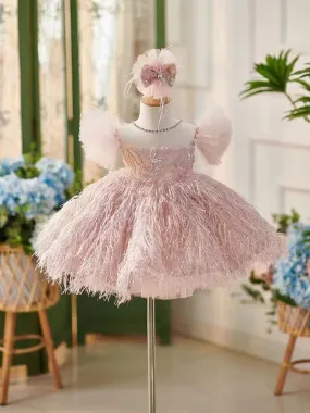 A006 FOR HANDMAKE DESIGN 1-9 Years Girl Handmade Custom High-End Sequined Children's Wedding Dress Girl Birthday Party Dress