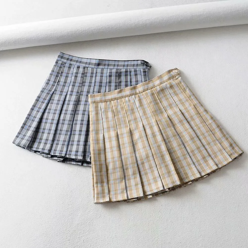 Academia plaid skirt