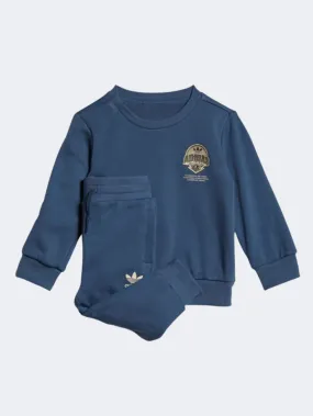 Adidas Graphic Crew Infant-Boys Originals Suit Navy