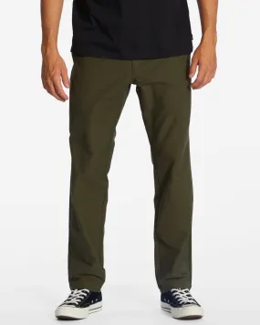 A/Div Surftrek Plus Organic Elastic Waist Pants - Dark Olive