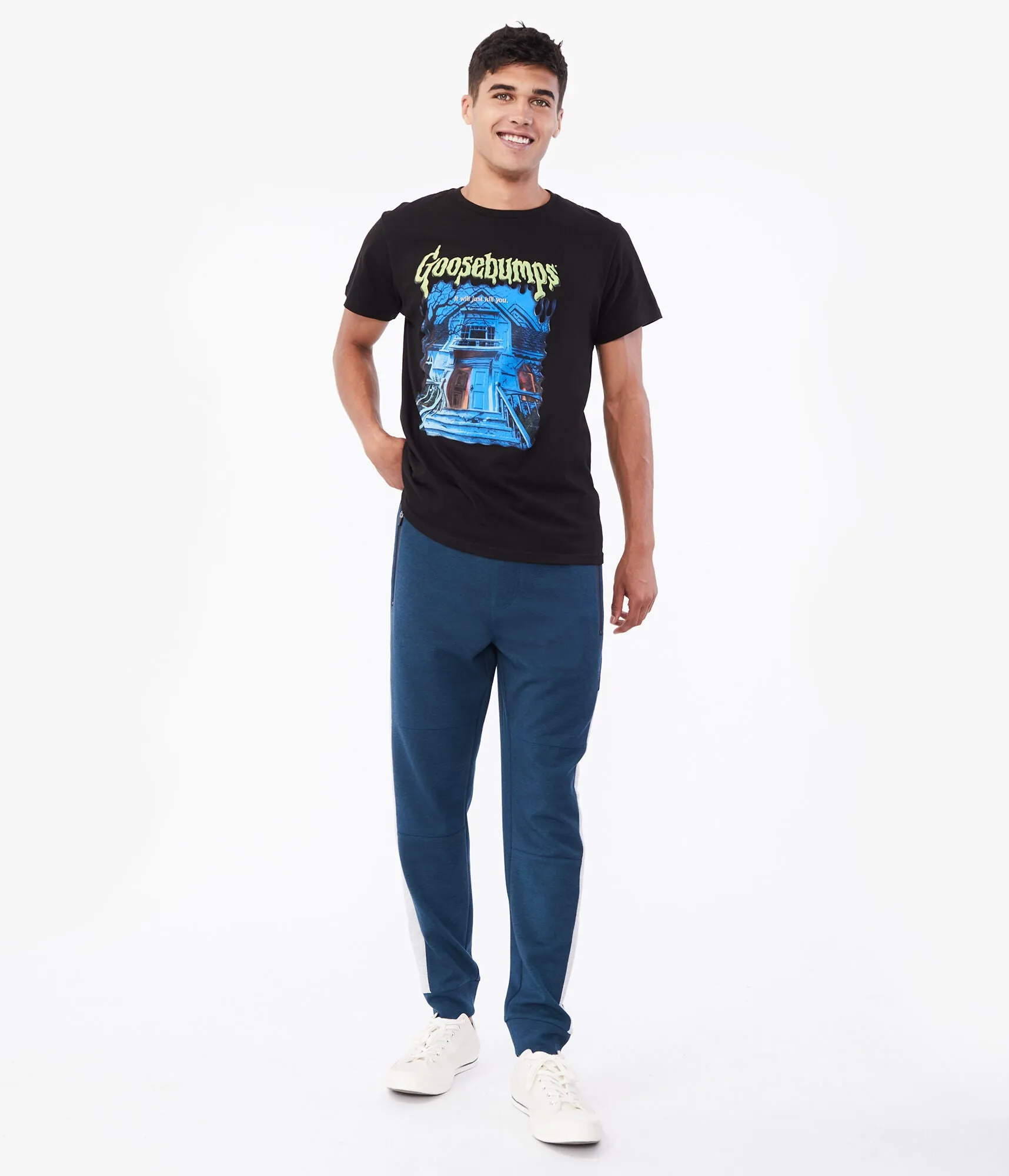 Aeropostale Colorblocked Stripe Tech Fleece Jogger Sweatpants***