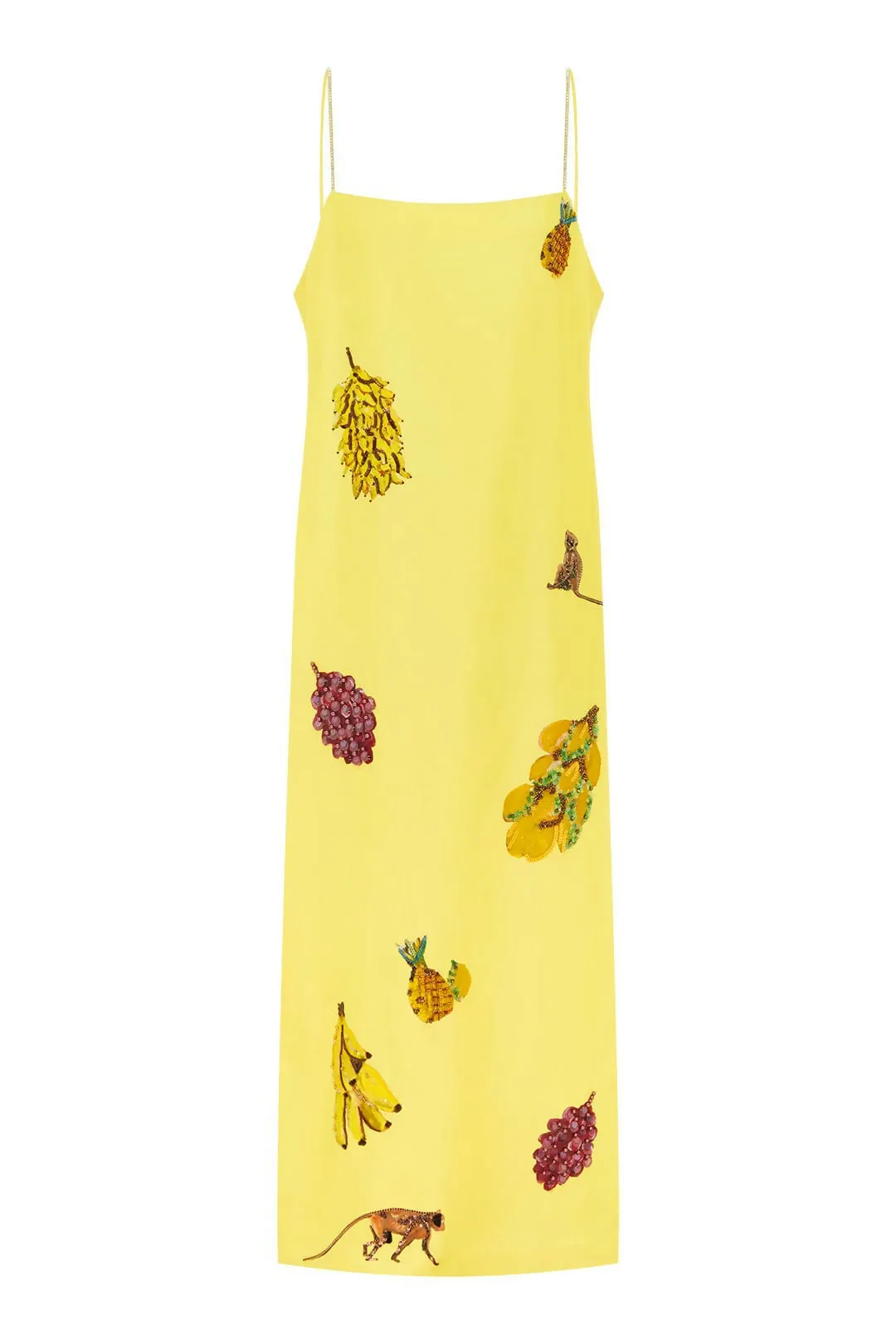 Alemais Diamond Dancer Midi Dress Yellow Size 10