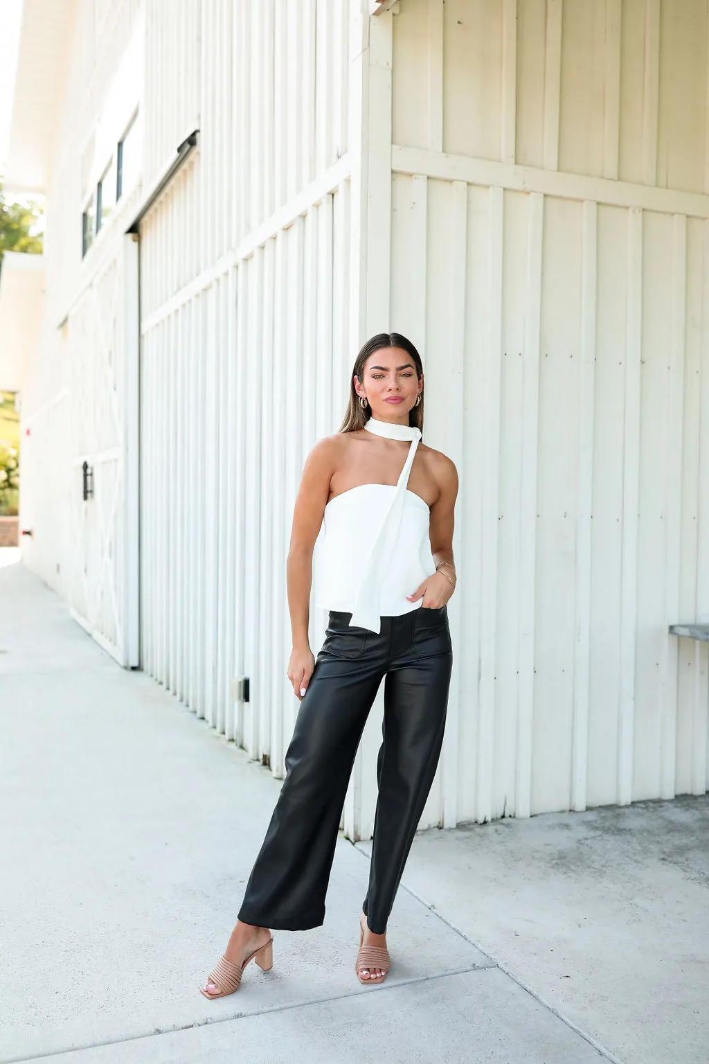 All I Need Leather Pant - Black