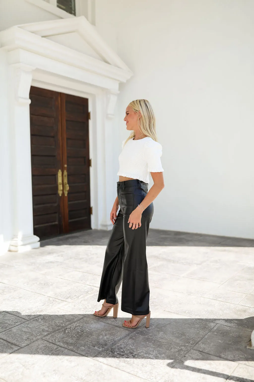 All I Need Leather Pant - Black