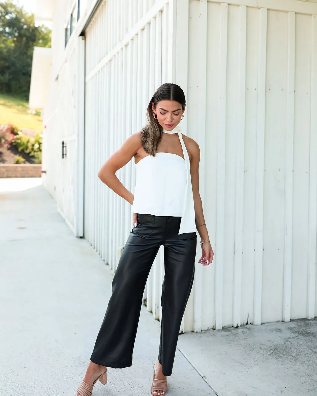 All I Need Leather Pant - Black
