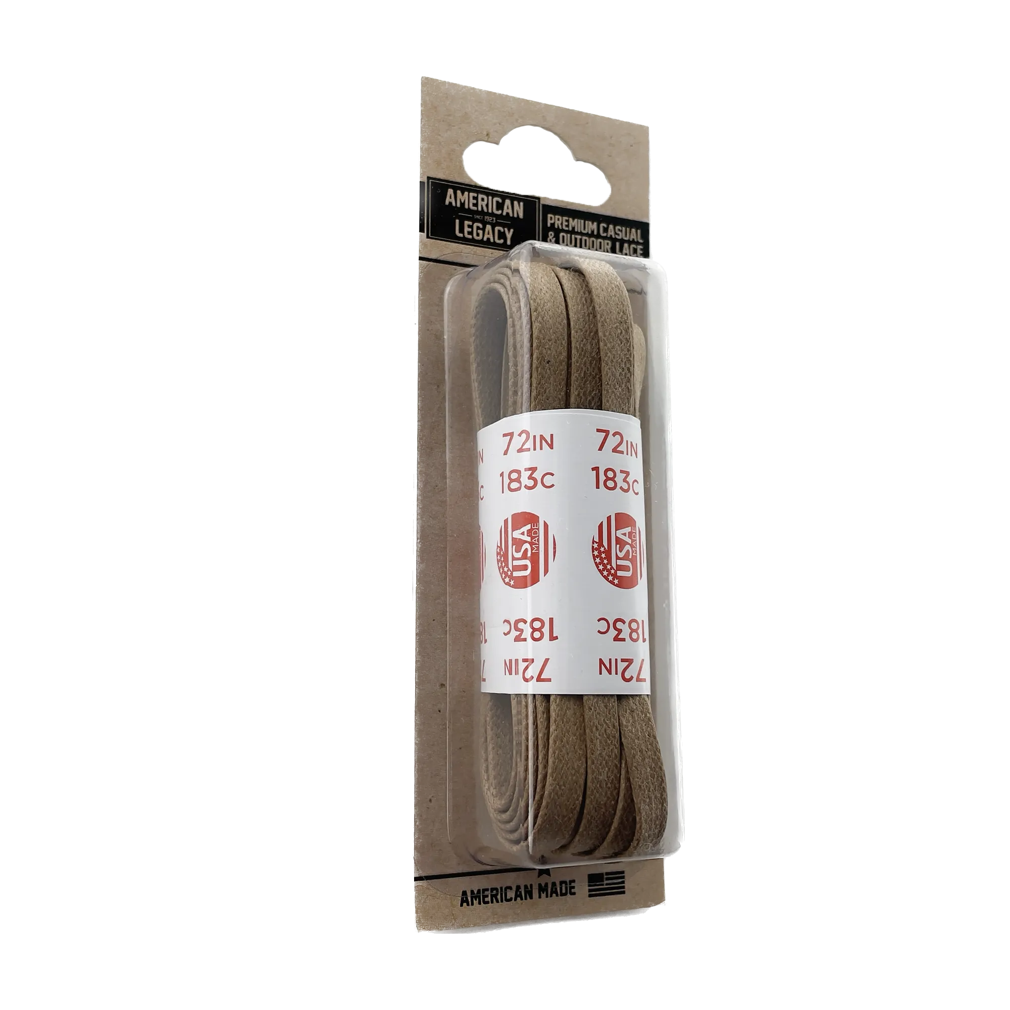 American Legacy ® Premium Glazed Large Flat Laces | Alabaster
