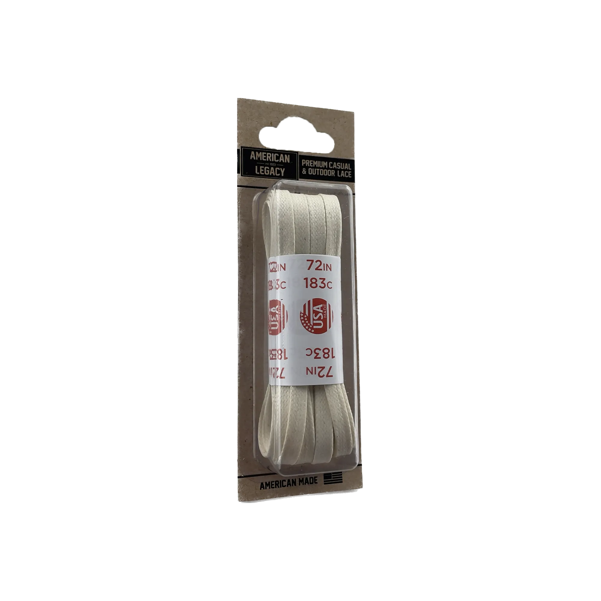 American Legacy ® Premium Glazed Large Flat Laces | Natural