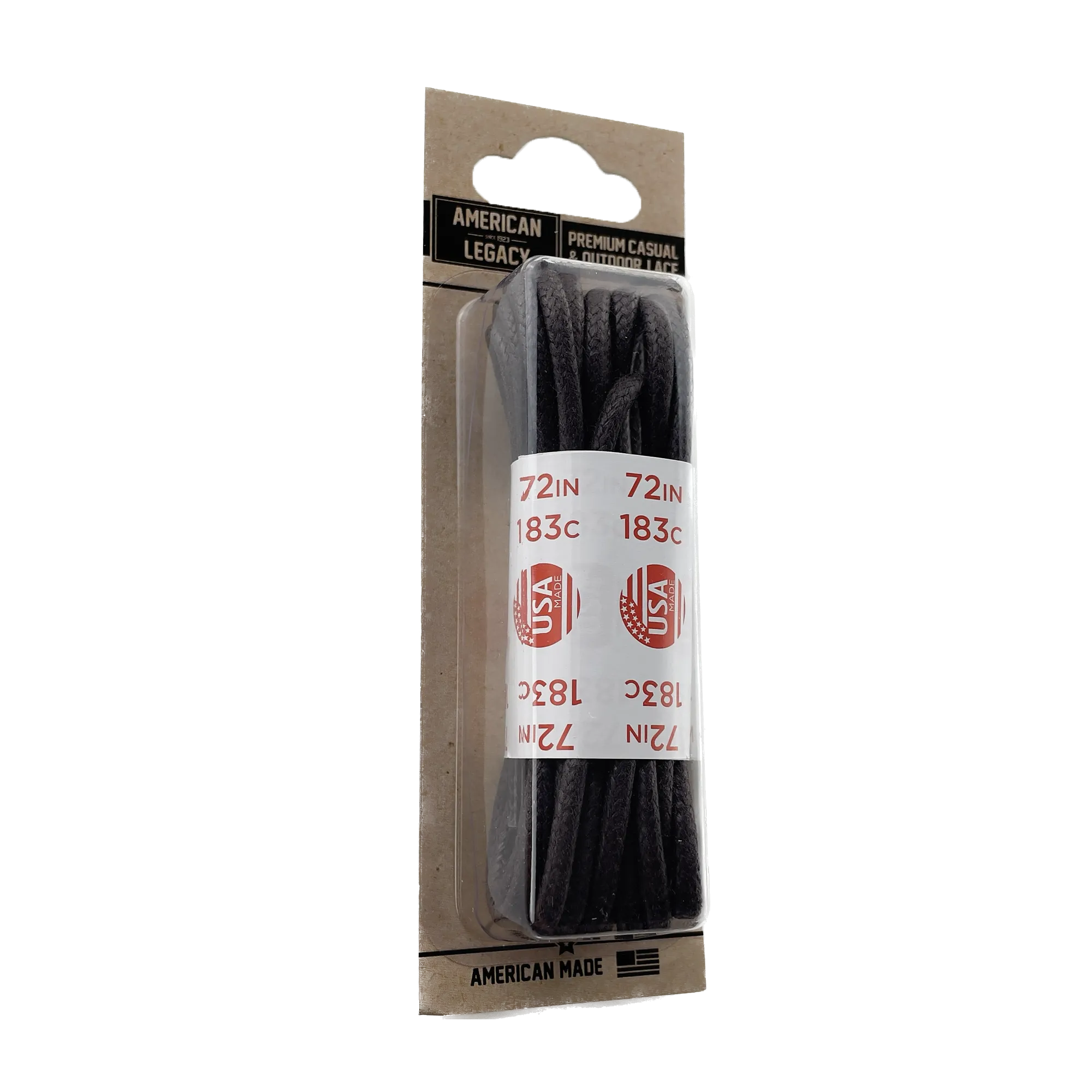 American Legacy ® Premium Glazed Large Round Laces | Dark Brown