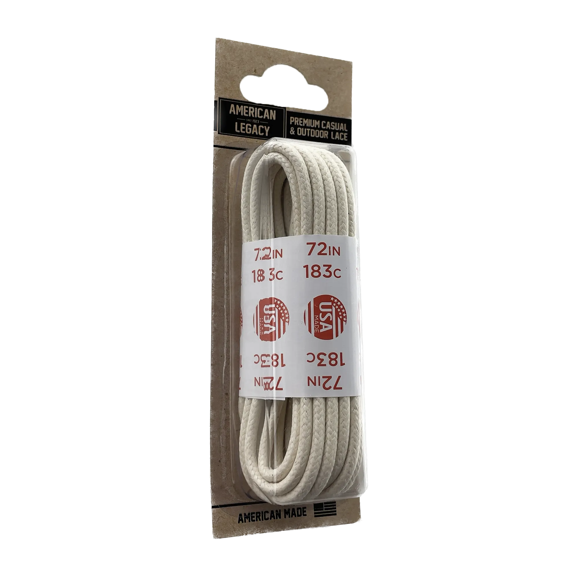 American Legacy ® Premium Glazed Large Round Laces | Natural