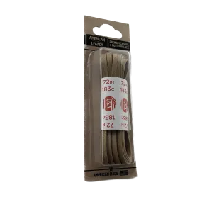 American Legacy ® Premium Glazed Medium Flat Laces | Alabaster