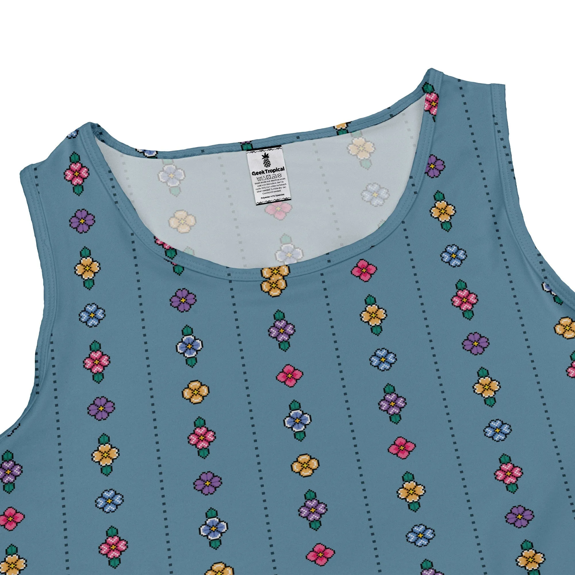 Arcade Pixel Flowers Dress