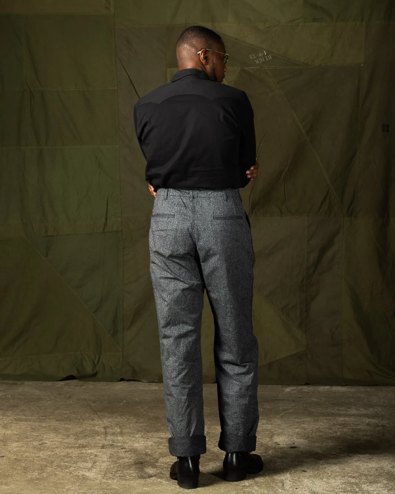 Army Chinos - Salt & Pepper (Washed)