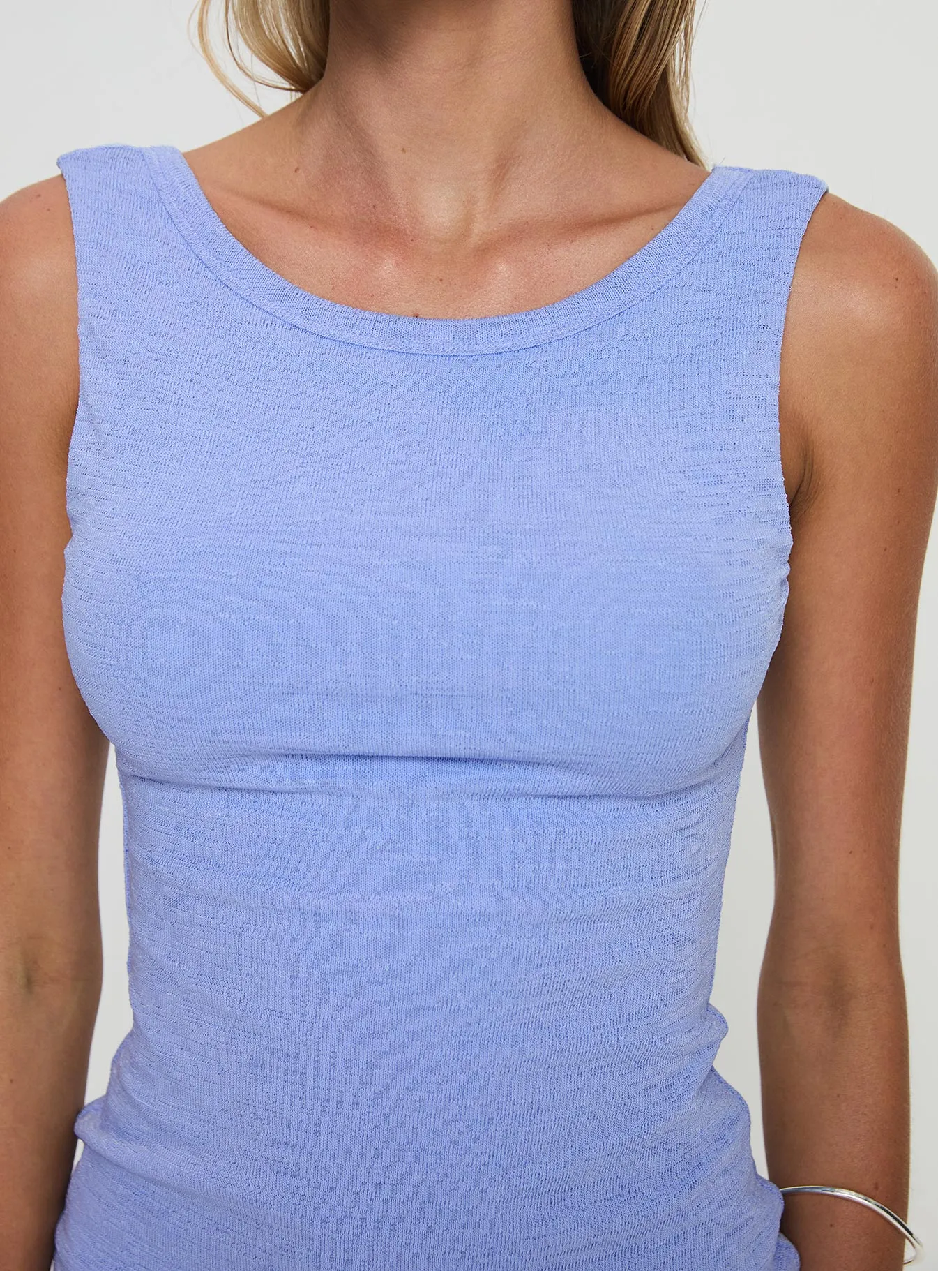 Ashen Mini Dress Blue