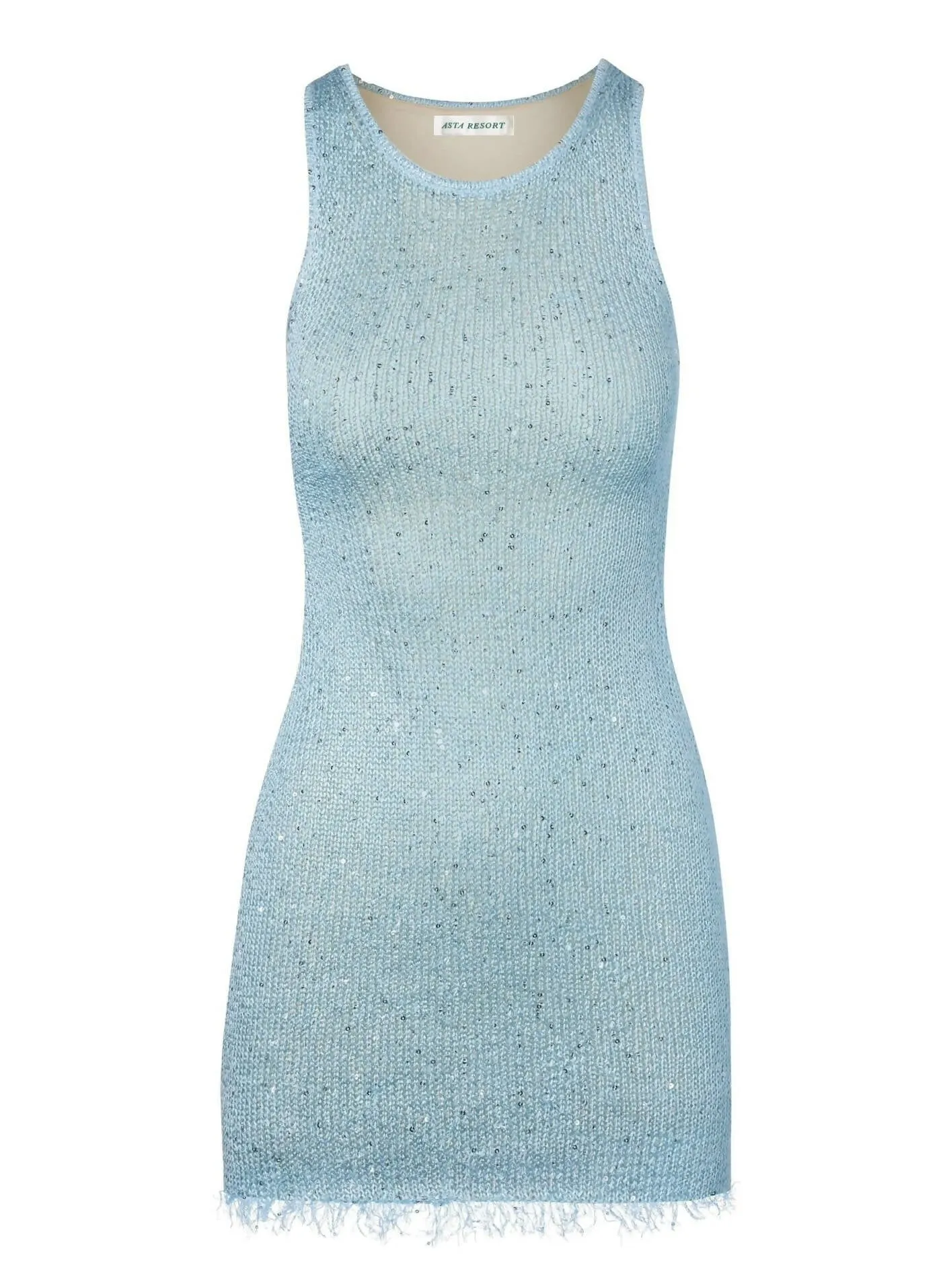 Asta Resort Natalia Mini Dress in Blue Sequin