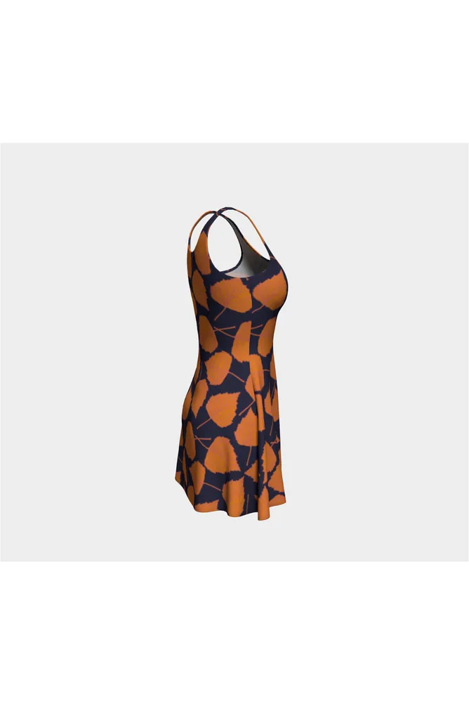 Autumn Leaves Flare Dress