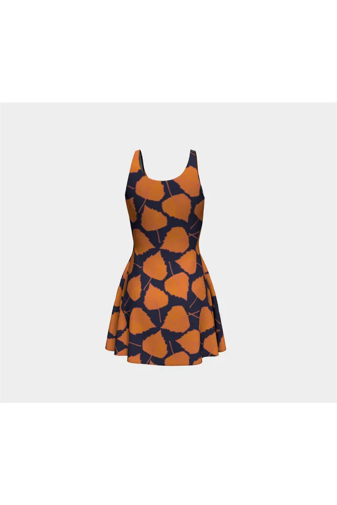Autumn Leaves Flare Dress