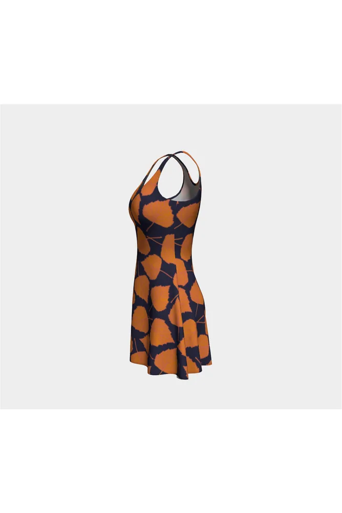 Autumn Leaves Flare Dress