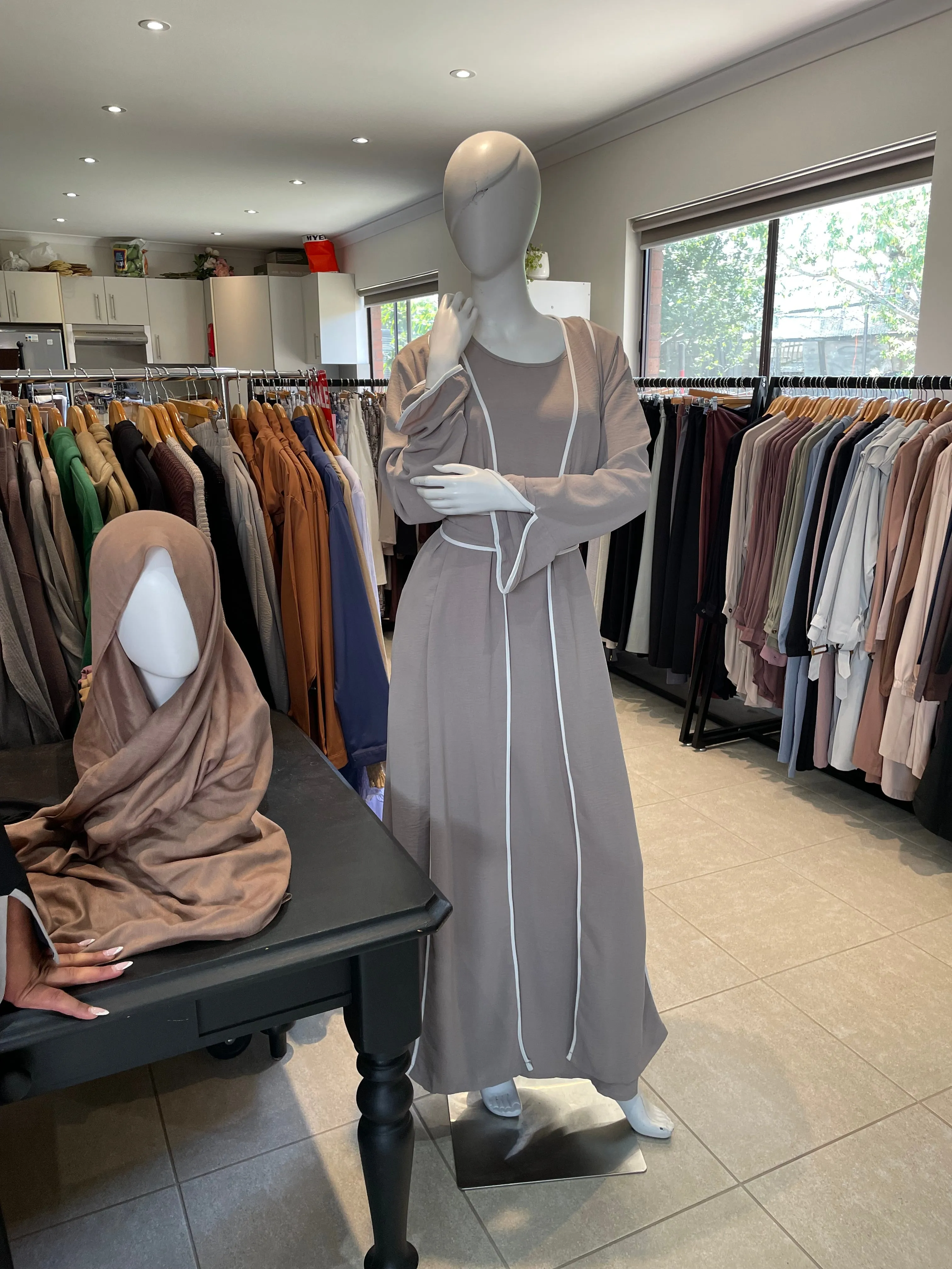 Ayla Contrast Abaya
