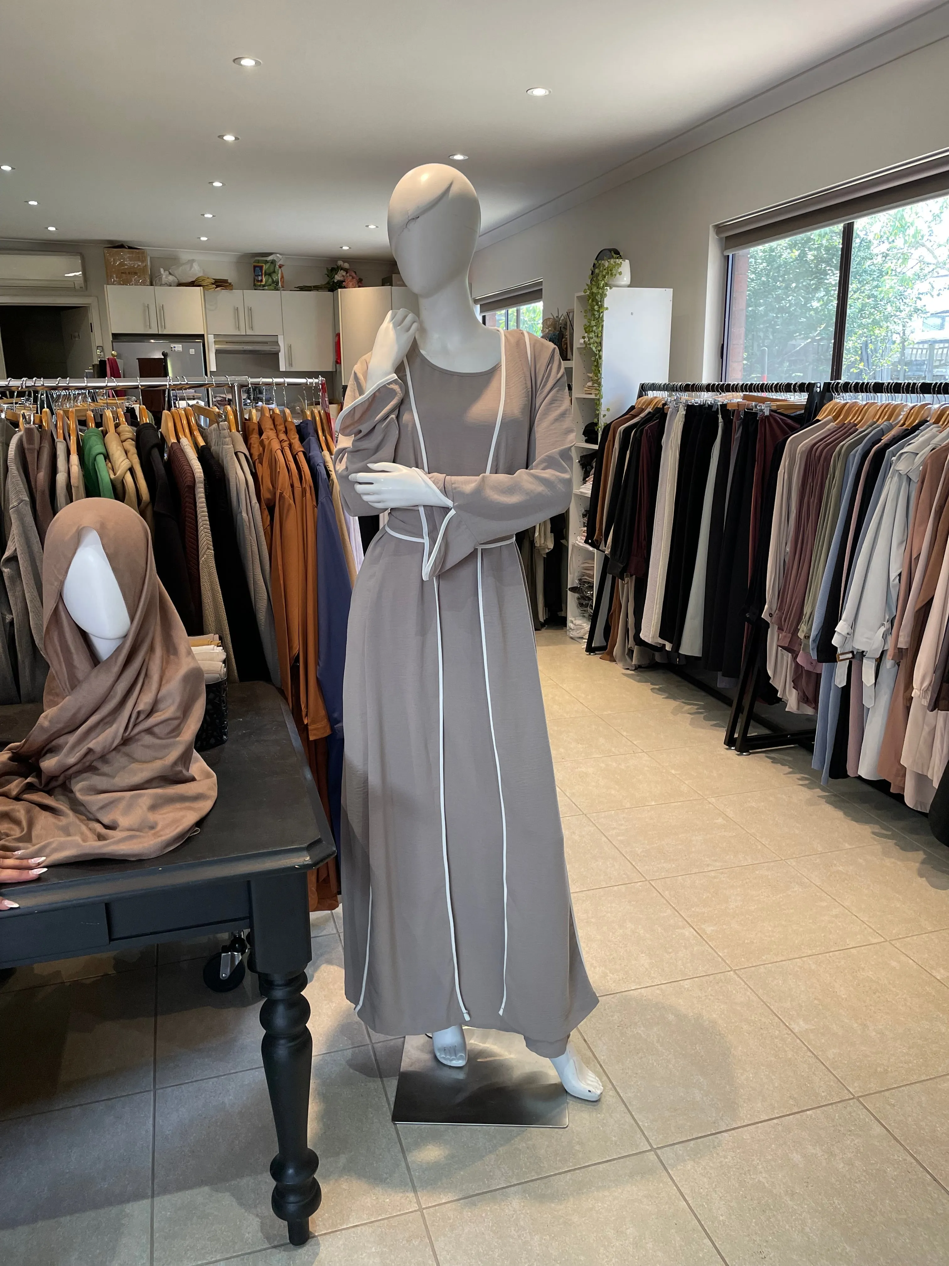 Ayla Contrast Abaya