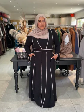 Ayla Contrast Abaya