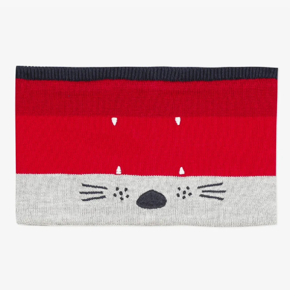 Baby boy color block knit snood