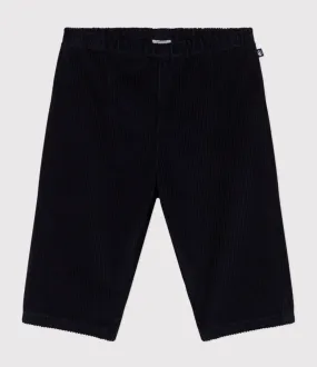 Baby Navy Corduroy Trousers - Petit Bateau FW24