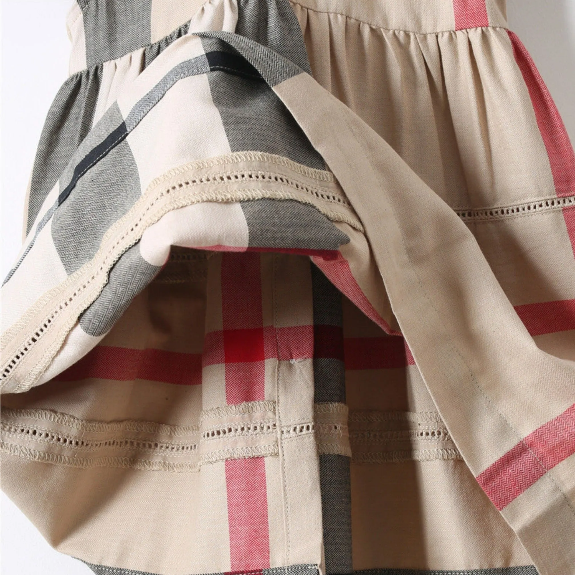 Beige Plaid NYC Dress