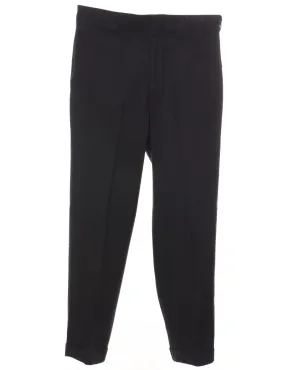 Black Tapered Trousers - W32 L30