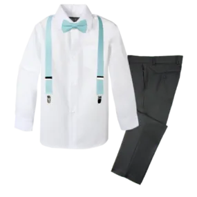 Boys' 4-Piece Customizable Suspenders Outfit - Customer's Product with price 56.95 ID 62ra9yctnP-3X3PBIDnvqGS8