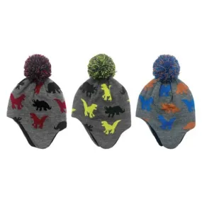Boys Dinosaur Knit Toddler Winter Hats