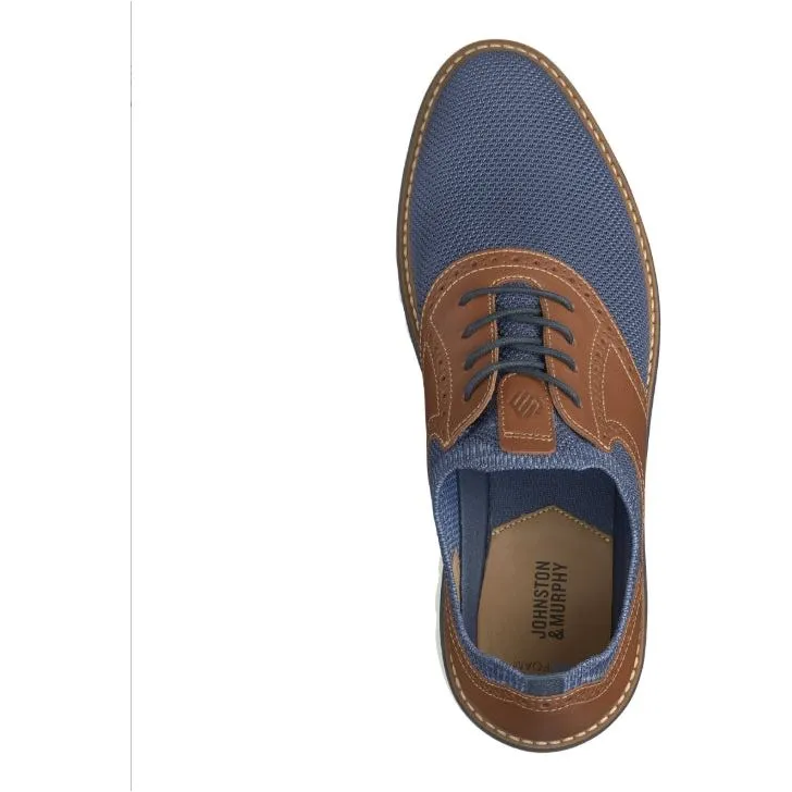 Braydon Knit Saddle - Navy Knit/Tan Full Grain