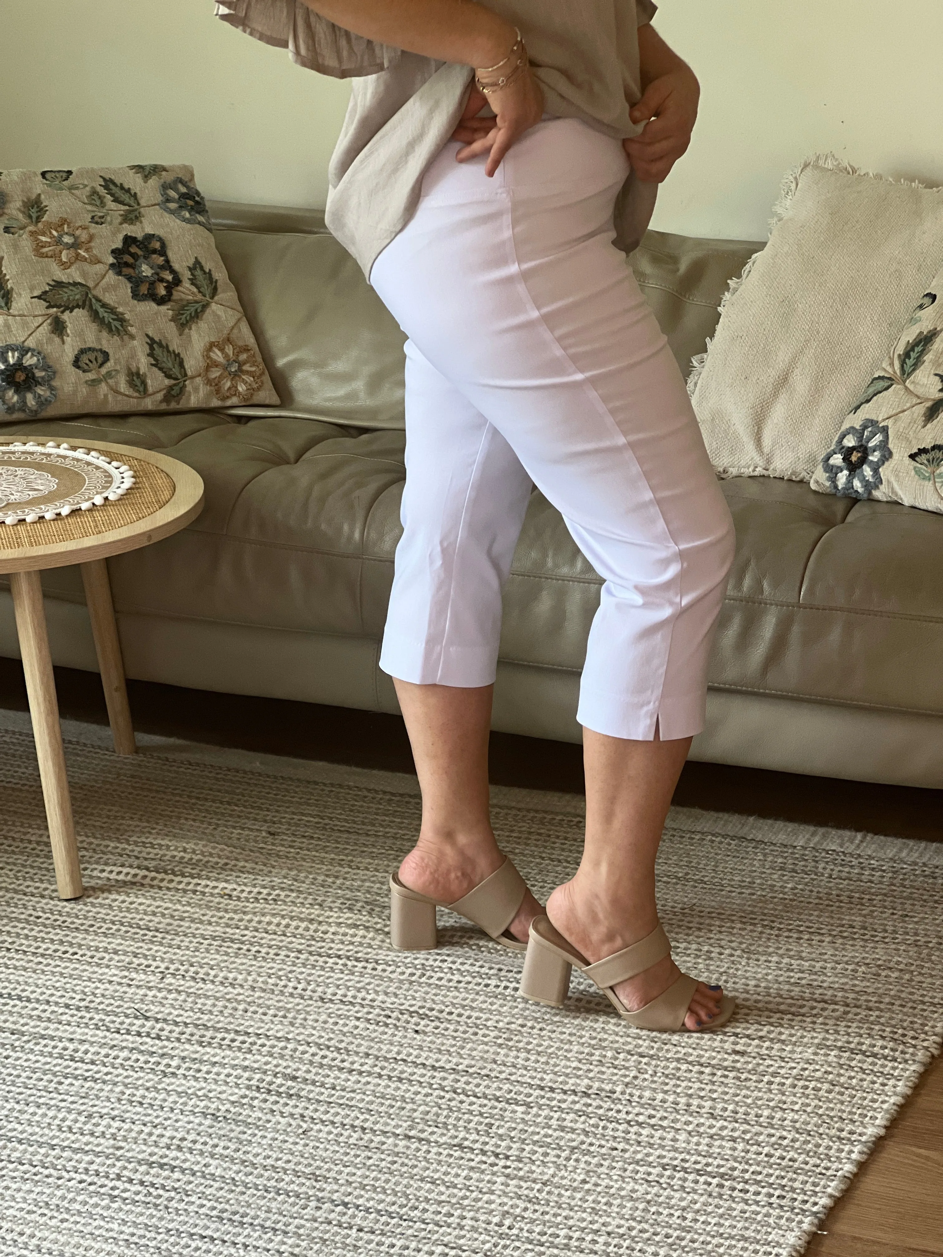 Bryton White Stretch Pants