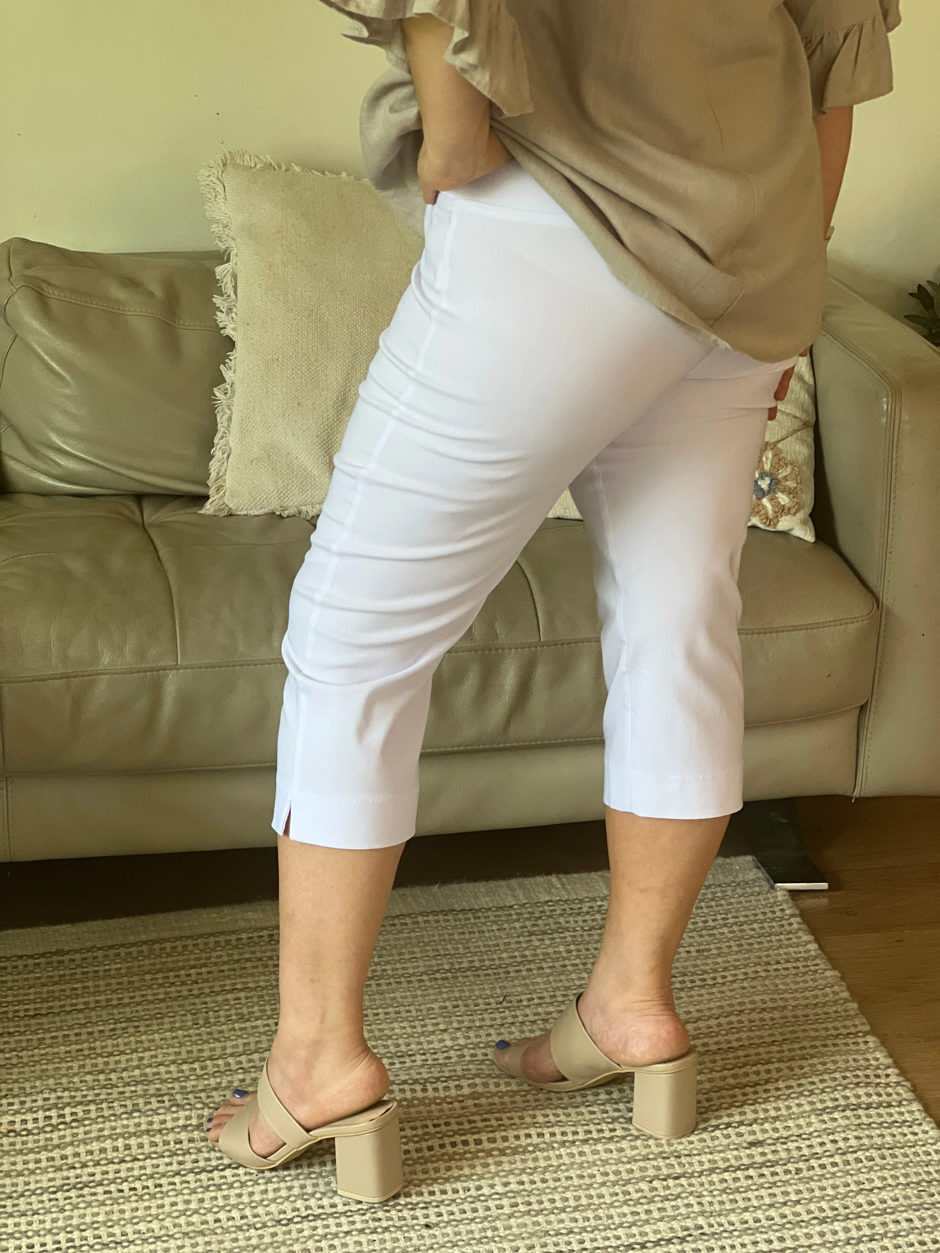 Bryton White Stretch Pants