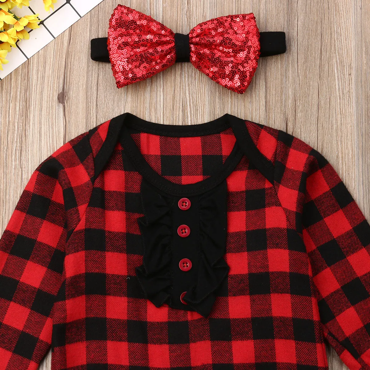 Buffalo Plaid Romper