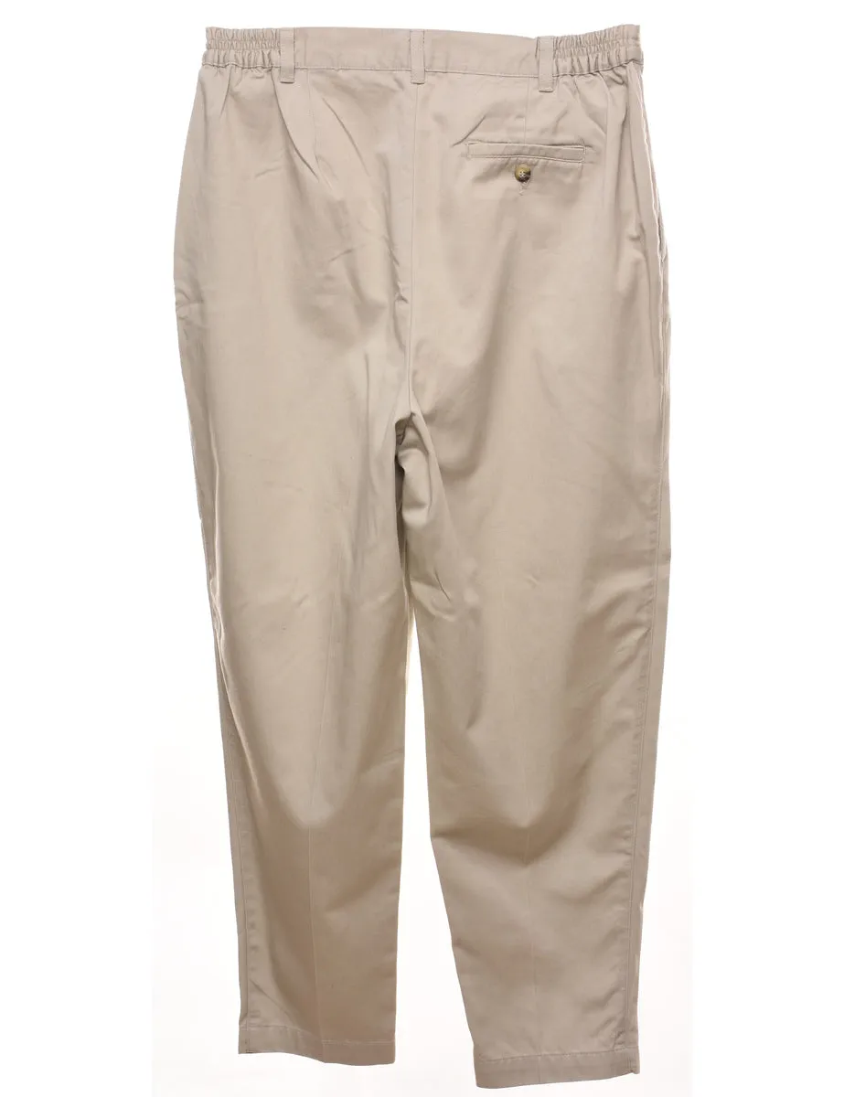 Cabin Creek Beige Classic Chinos - W32 L30