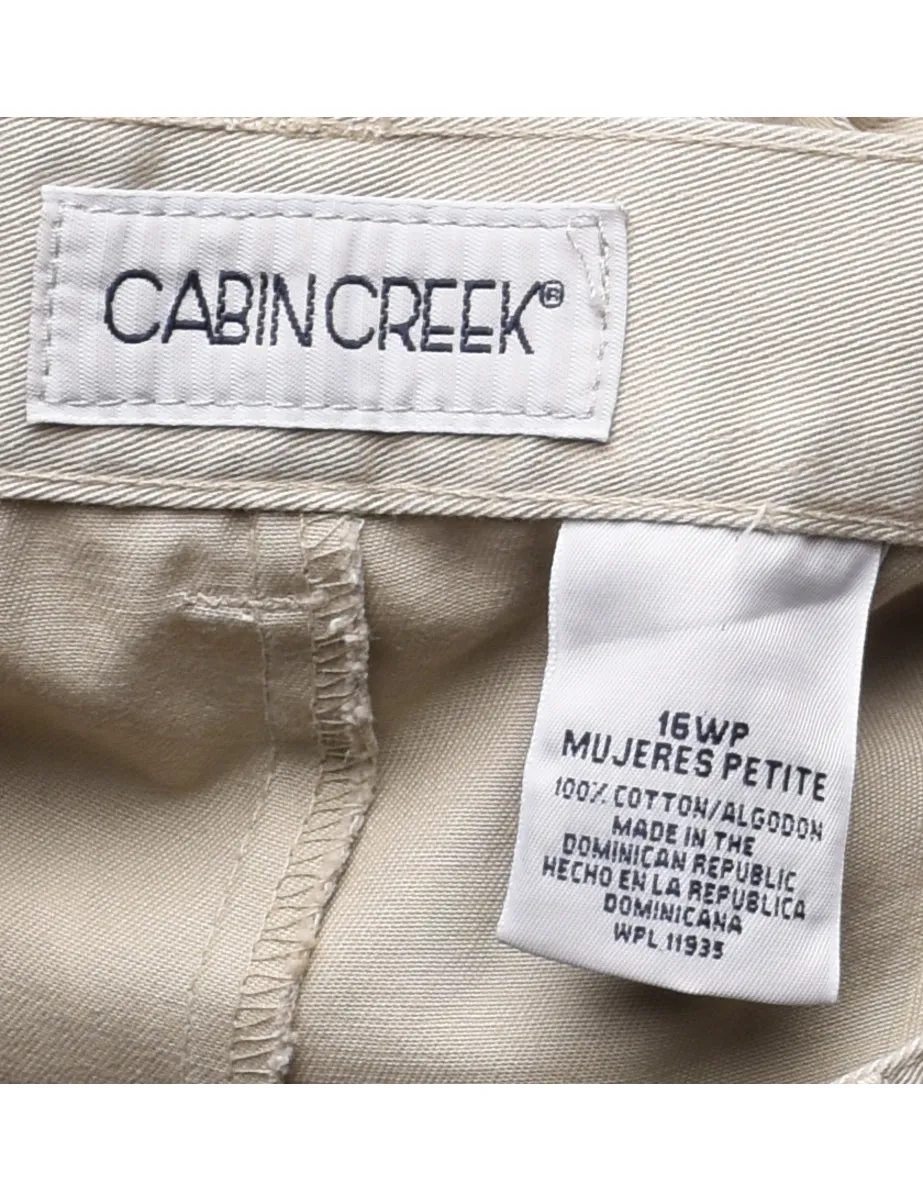 Cabin Creek Beige Classic Chinos - W32 L30