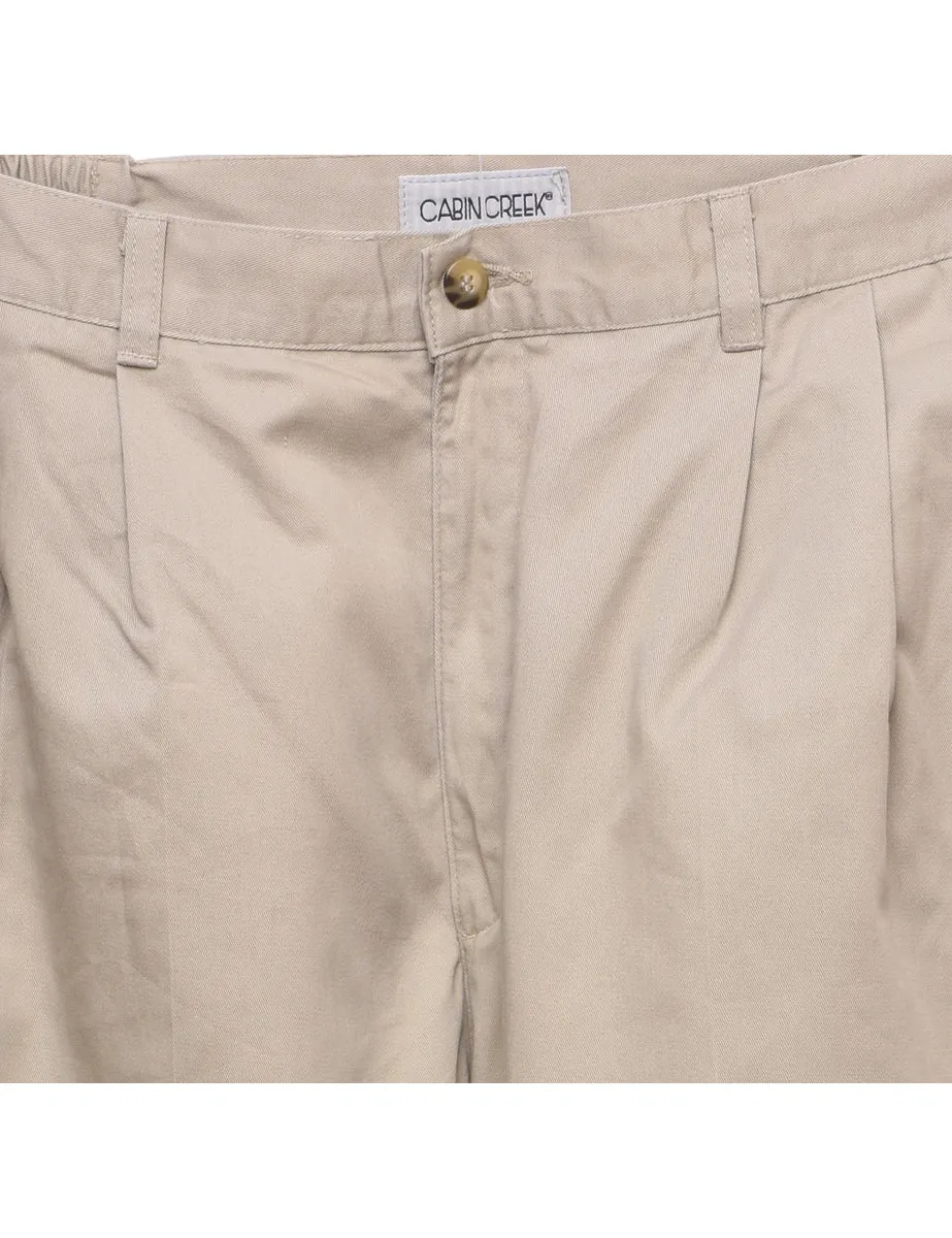 Cabin Creek Beige Classic Chinos - W32 L30