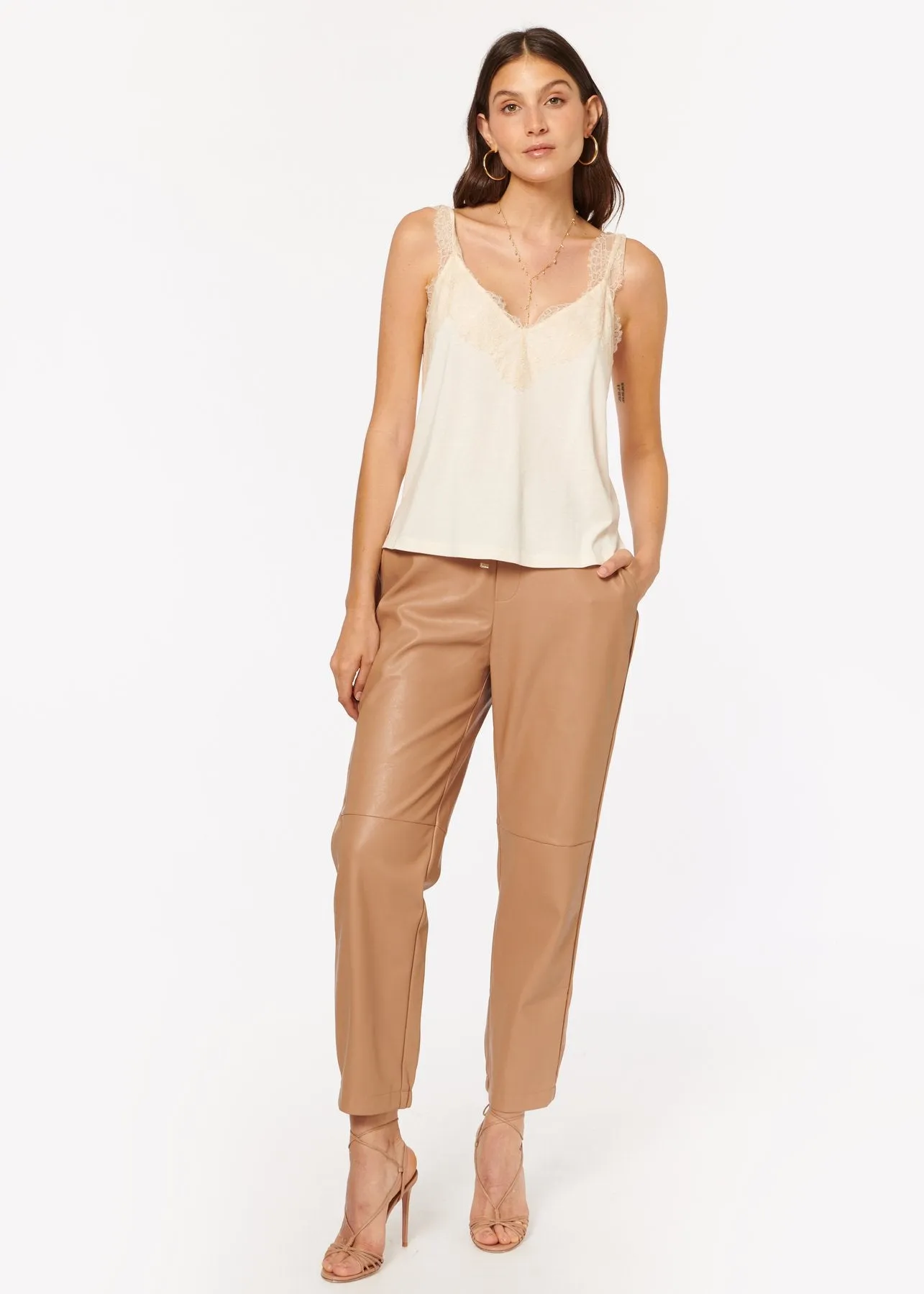 Cami NYC - Adene Vegan Leather Pant in Cortado