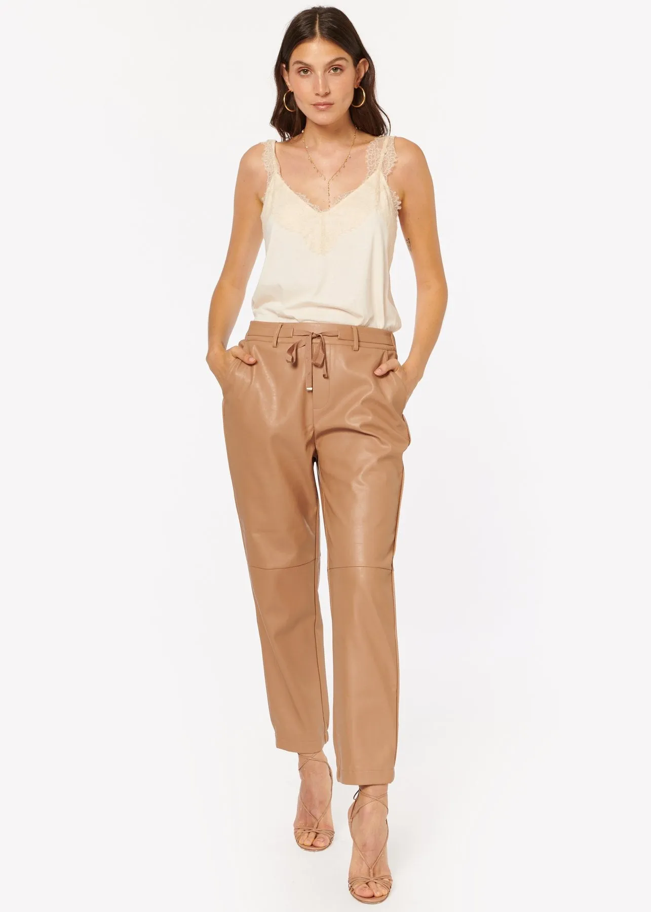 Cami NYC - Adene Vegan Leather Pant in Cortado