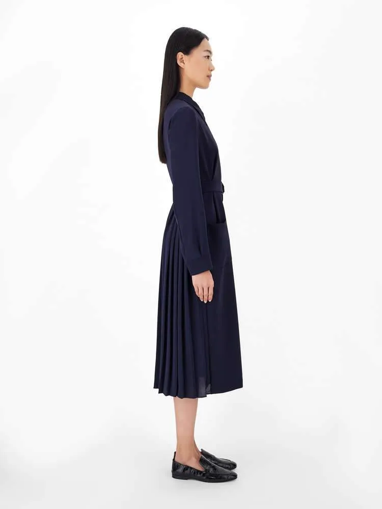 Capale Shirt-collar cady dress