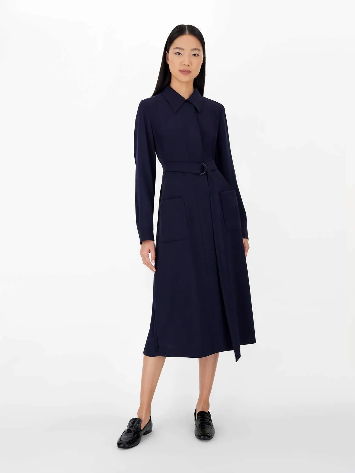 Capale Shirt-collar cady dress