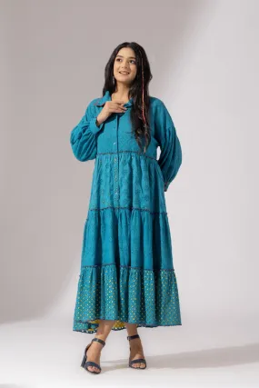 Celestial Grace Dress- French Blue