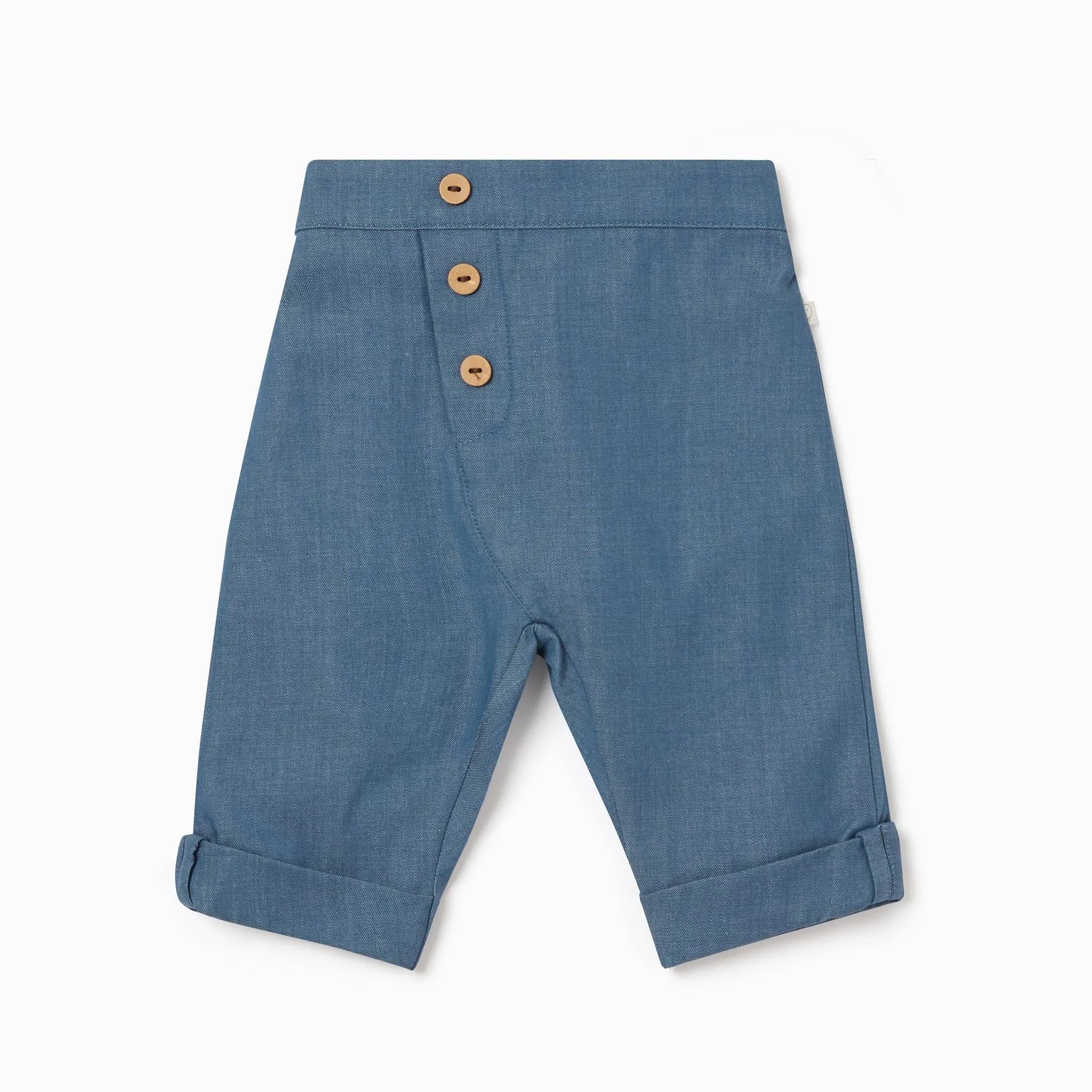 Chambray Denim Shirt & Trousers Set