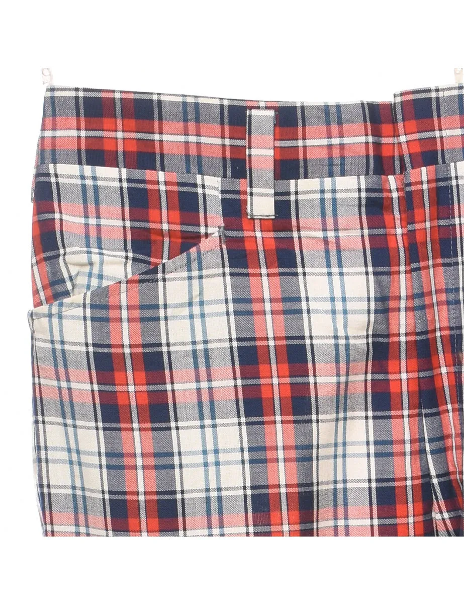 Checked Pattern Trousers - W35 L31